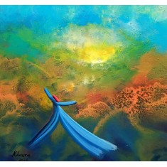 Khusro Subzwari, 24 x 24 Inch, Acrylics on Canvas, Figurative Painting, AC-KS-260